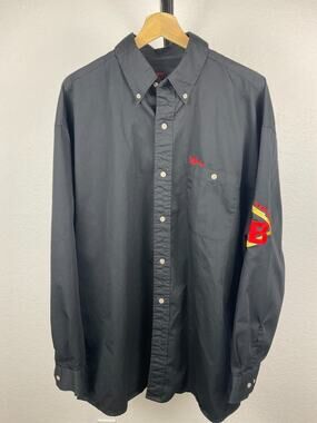 Mo Betta Mens XL Black Embroidered Western Button Down Shirt Cowboy Rodeo